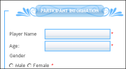 A customized web form